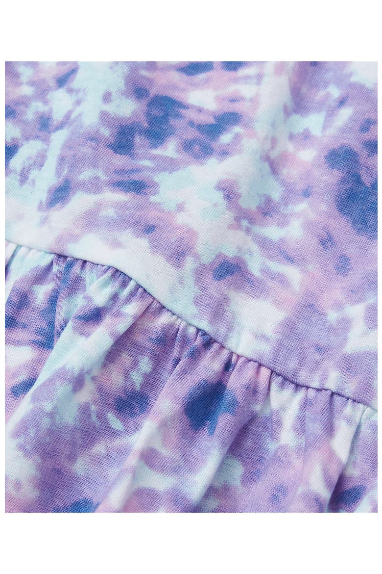 Girls Long Sleeve Tunic Top, Alternate, color, Purple Tie Dye Swirl