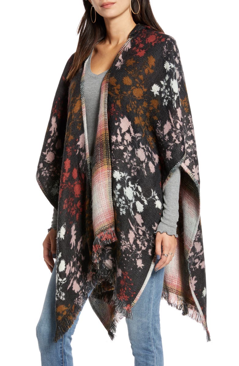 Treasure & Bond Reversible Ruana, Alternate, color, 