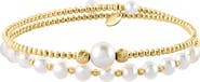 EFFY 14K Gold Beaded Freshwater Pearl Bracelet