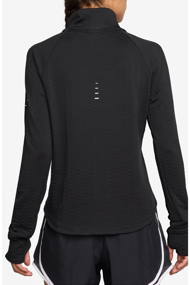 Therma-FIT Swift Mock Neck Running Top, Alternate, color, 010 BLACK/ REFSIL