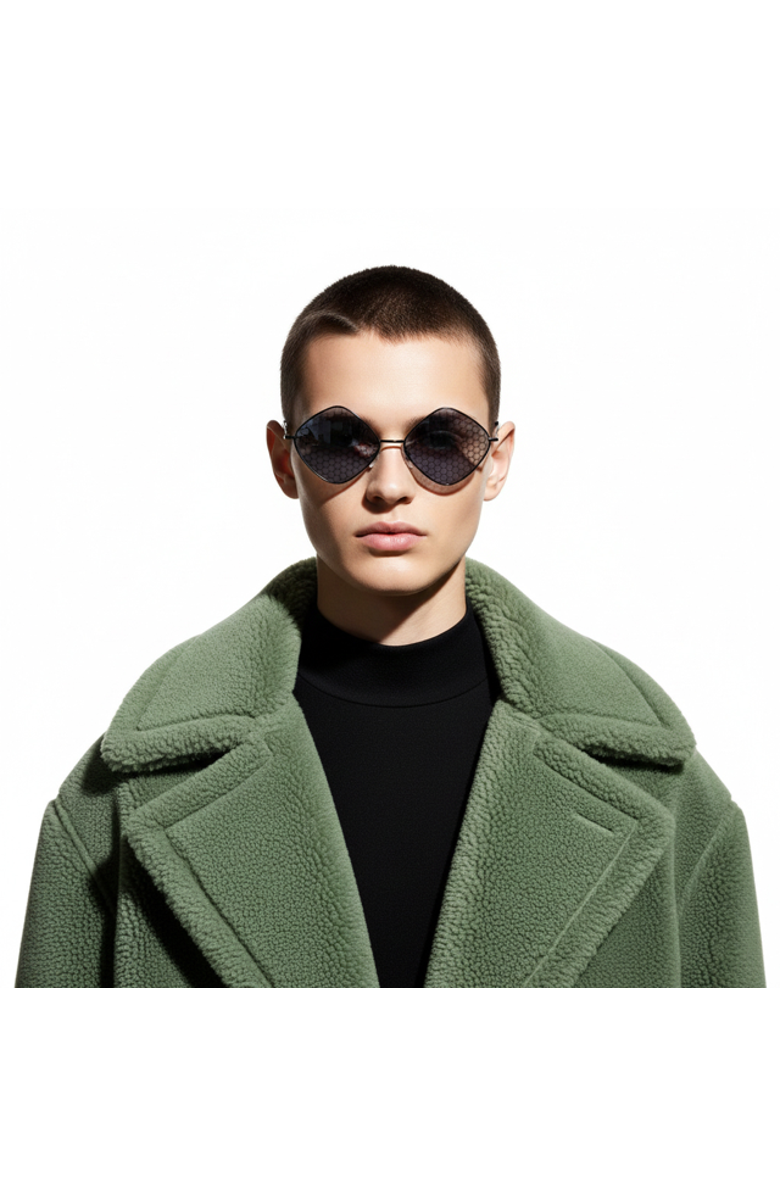 VULIWEAR Vamp Polarized Sunglasses, Alternate, color, Black