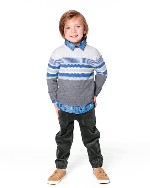 Deux Par Deux Stretch Corduroy Jogger Pants In Green