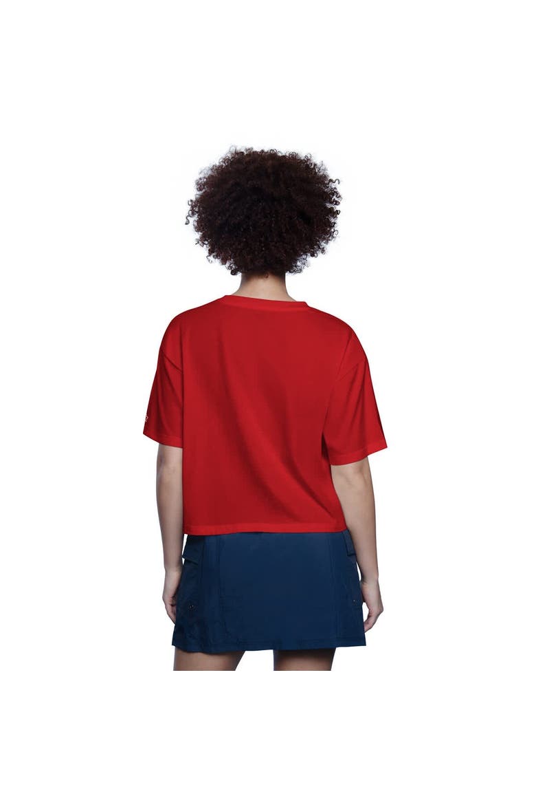 Women's Starter Red St. Louis Cardinals Play the Ball Boxy Cropped T-Shirt, Alternate, color, Red
