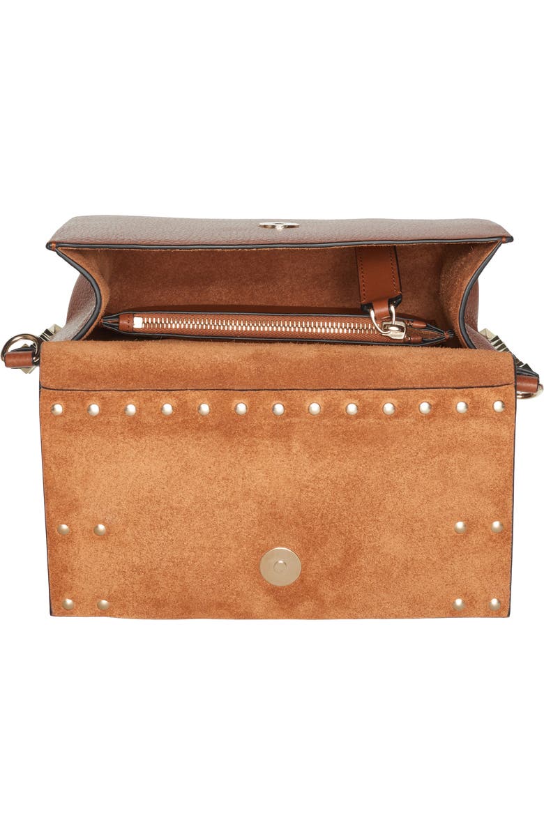 Valentino Garavani Small Rockstud Calfskin Leather Shoulder Bag, Alternate, color,