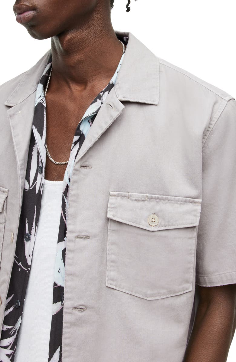AllSaints Spotter Short Sleeve Shirt, Alternate, color,