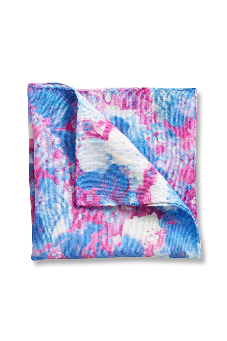 Boronia Silk Pocket Square, Main, color, None