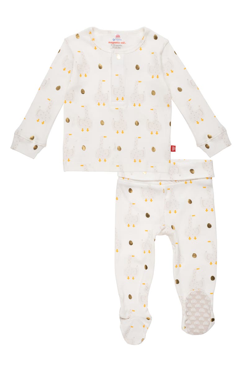 Magnetic Me Mummy Goose Two-Piece Pajama Set, Main, color,