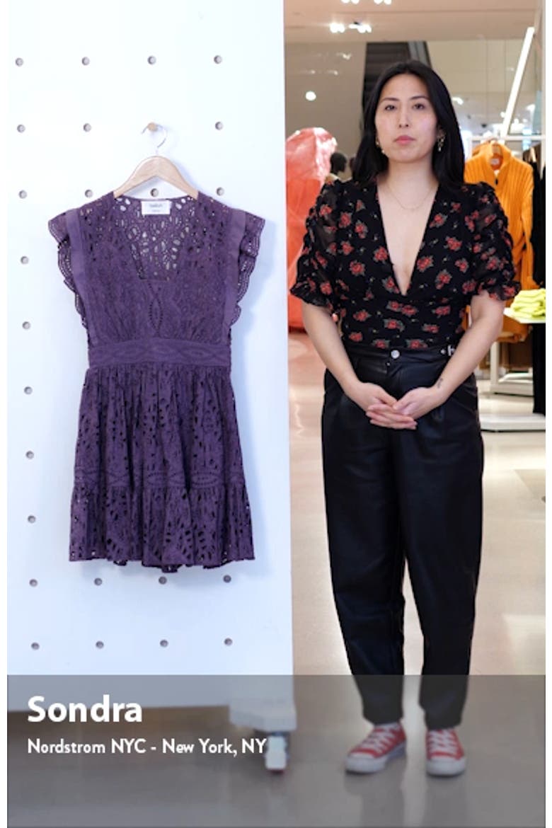 Bailey Eyelet Fit & Flare Dress video