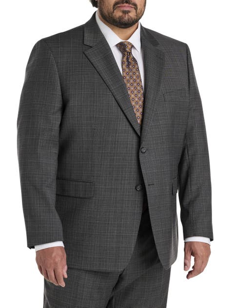 Big & Tall Micro Grid Suit Jacket