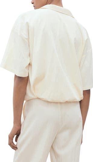 Puffed Cropped Shirt