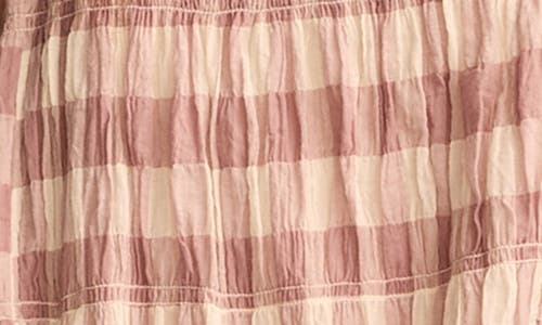 LUCKY BRAND LUCKY BRAND SMOCKED SLEEVELESS MIDI DRESS 