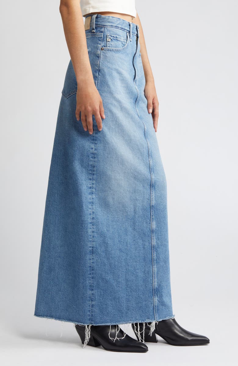 AG Rani Raw Hem Denim Skirt, Alternate, color, 
