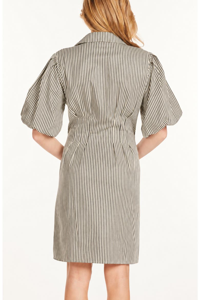 Jacqueline Bubble Slv Dress, Alternate, color, Black Stripe