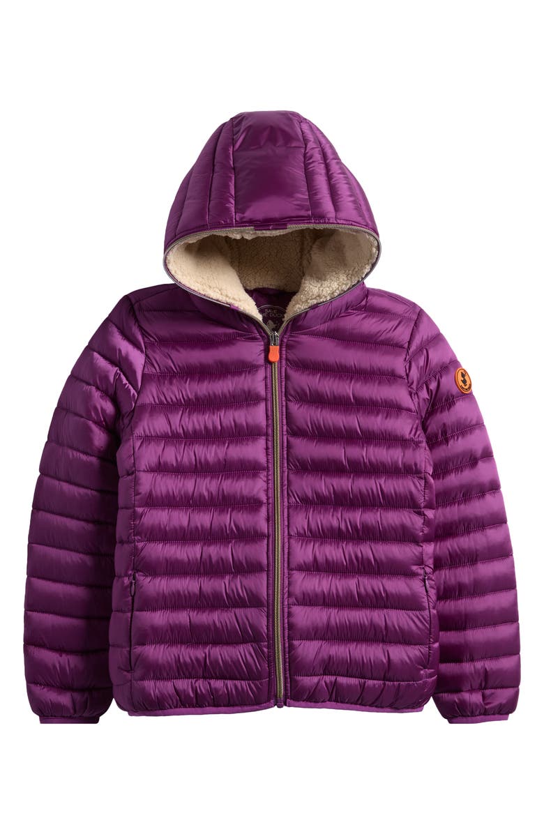 Save The Duck Kids' Cassy Puffer Jacket, Main, color, Cyclamen Violet