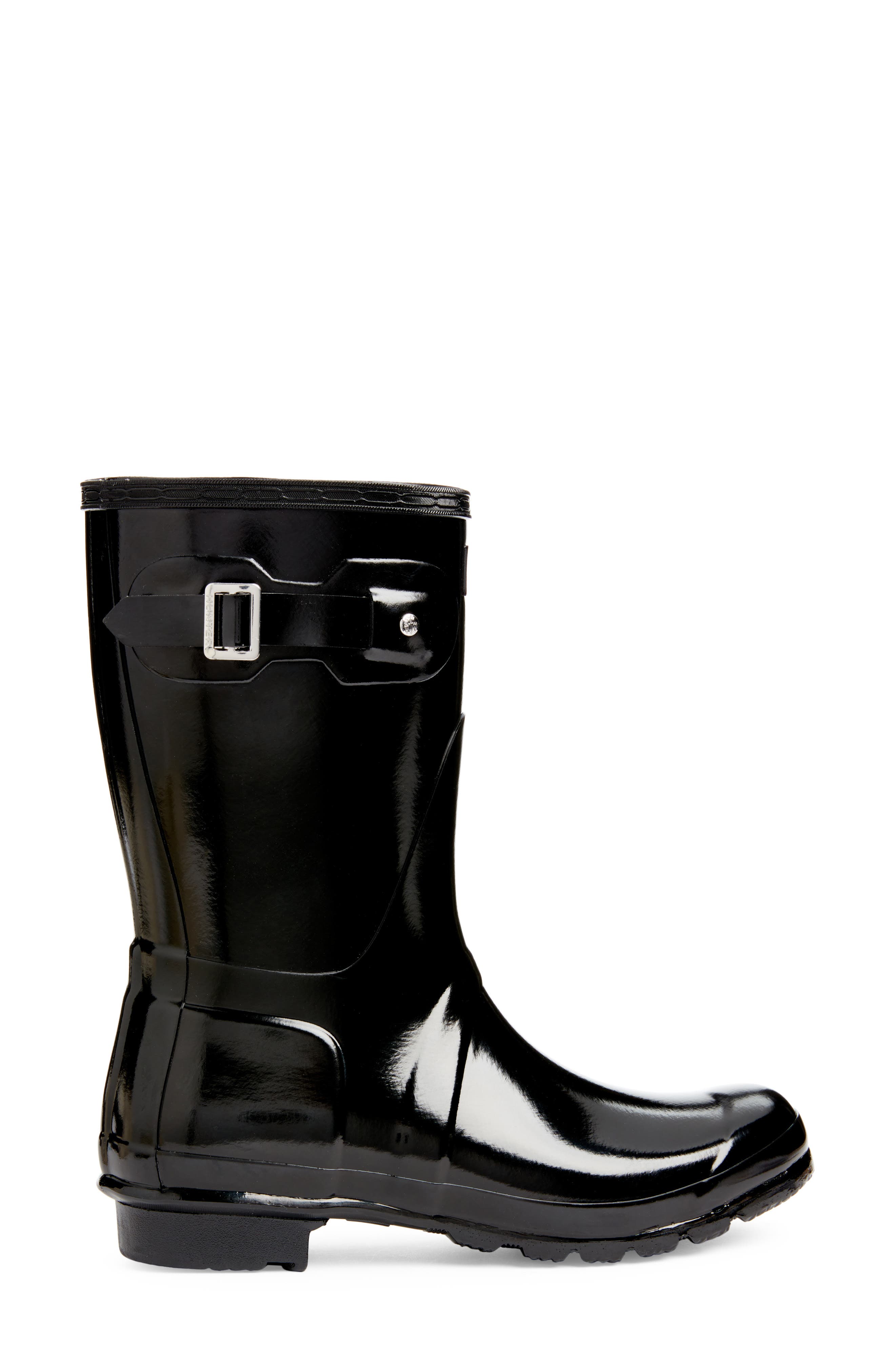 Hunter Original Tour Short Gloss Packable Rain Boot, Alternate, color, 