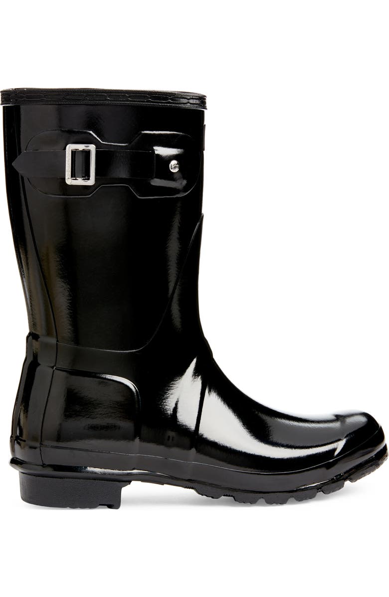 Hunter Original Tour Short Gloss Packable Rain Boot, Alternate, color,