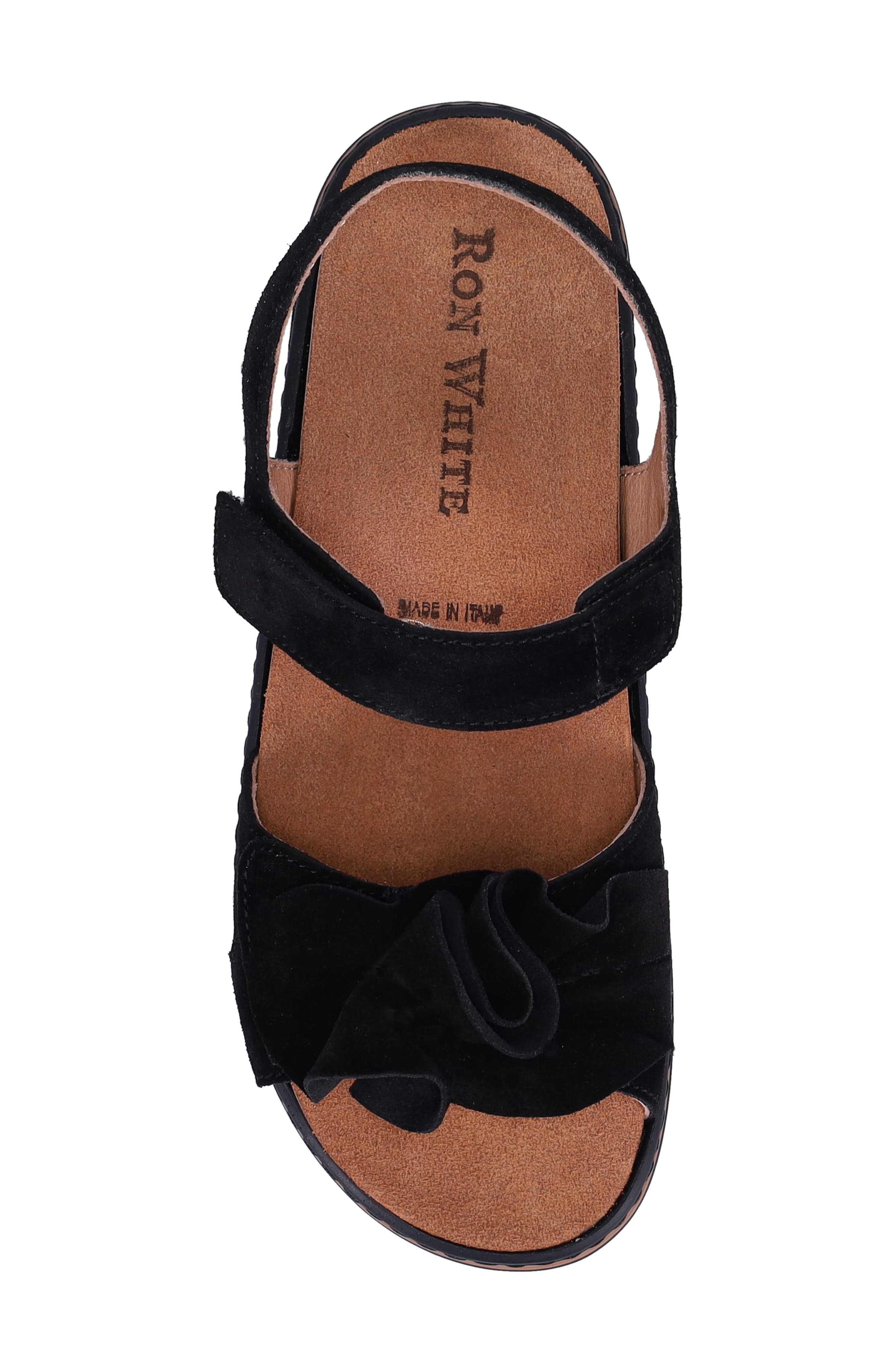 Ron White Frances Slingback Platform Wedge Sandal, Alternate, color, Onyx