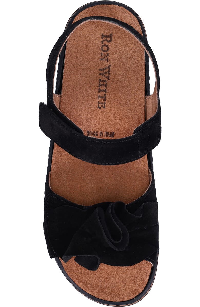 Ron White Frances Slingback Platform Wedge Sandal, Alternate, color, Onyx