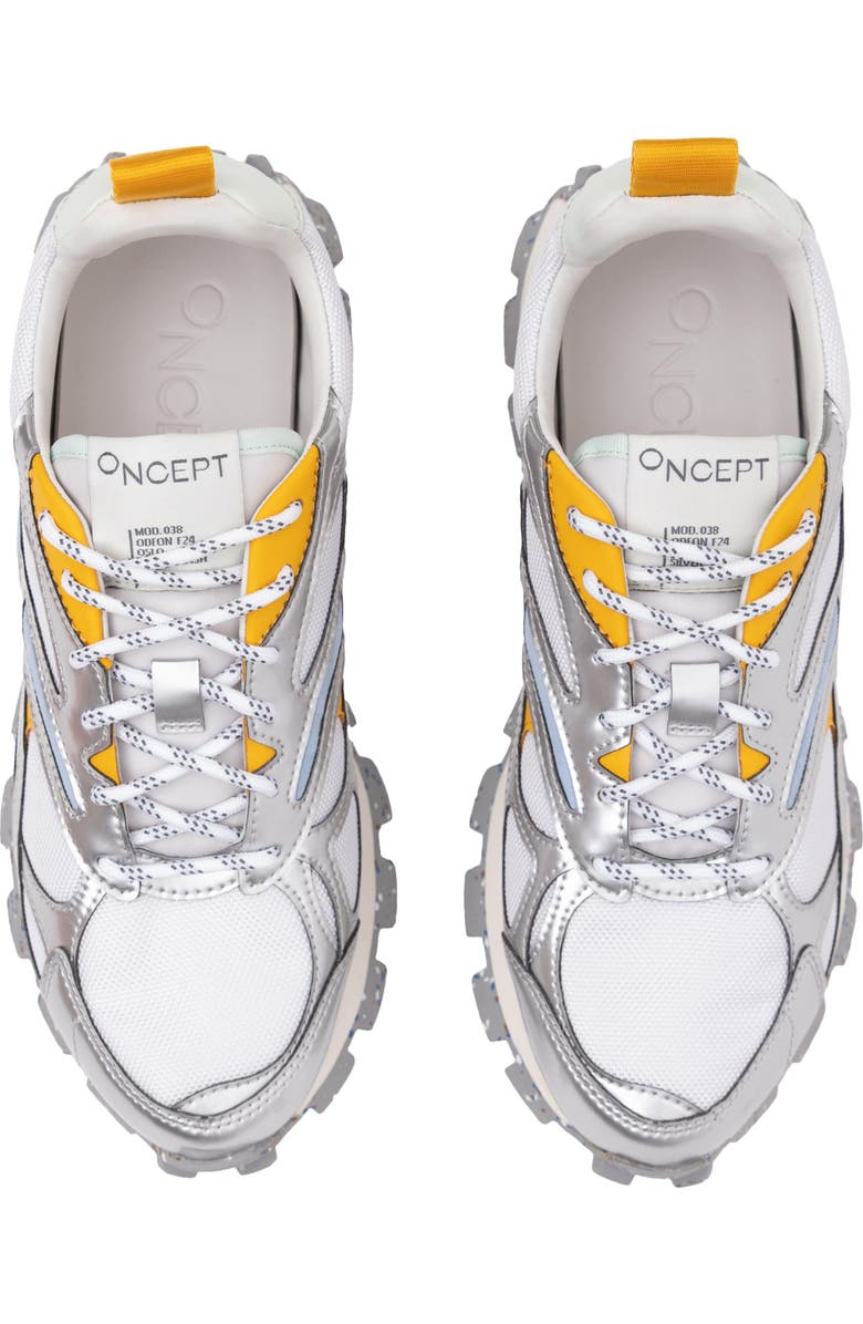 Oncept Oslo Lug Sole Sneaker, Alternate, color, Silver Flash