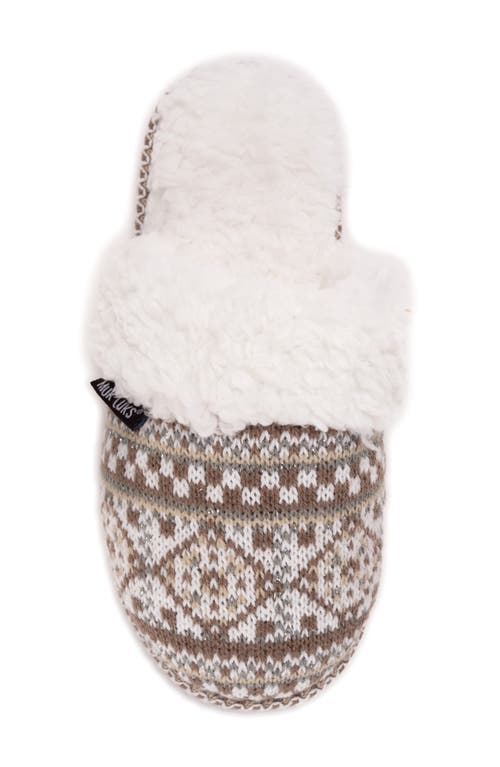 Muk Luks Frida Faux Fur Lined Scuff Slipper