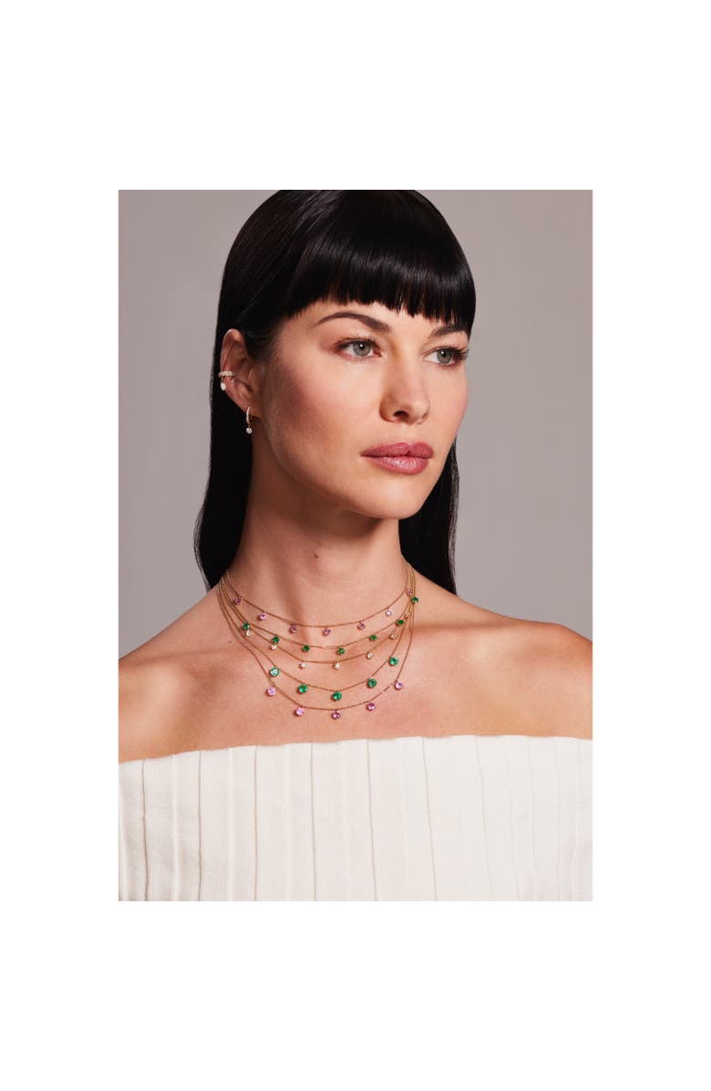 Graziela Blue Sapphire Floating Necklace, Alternate, color, Blue