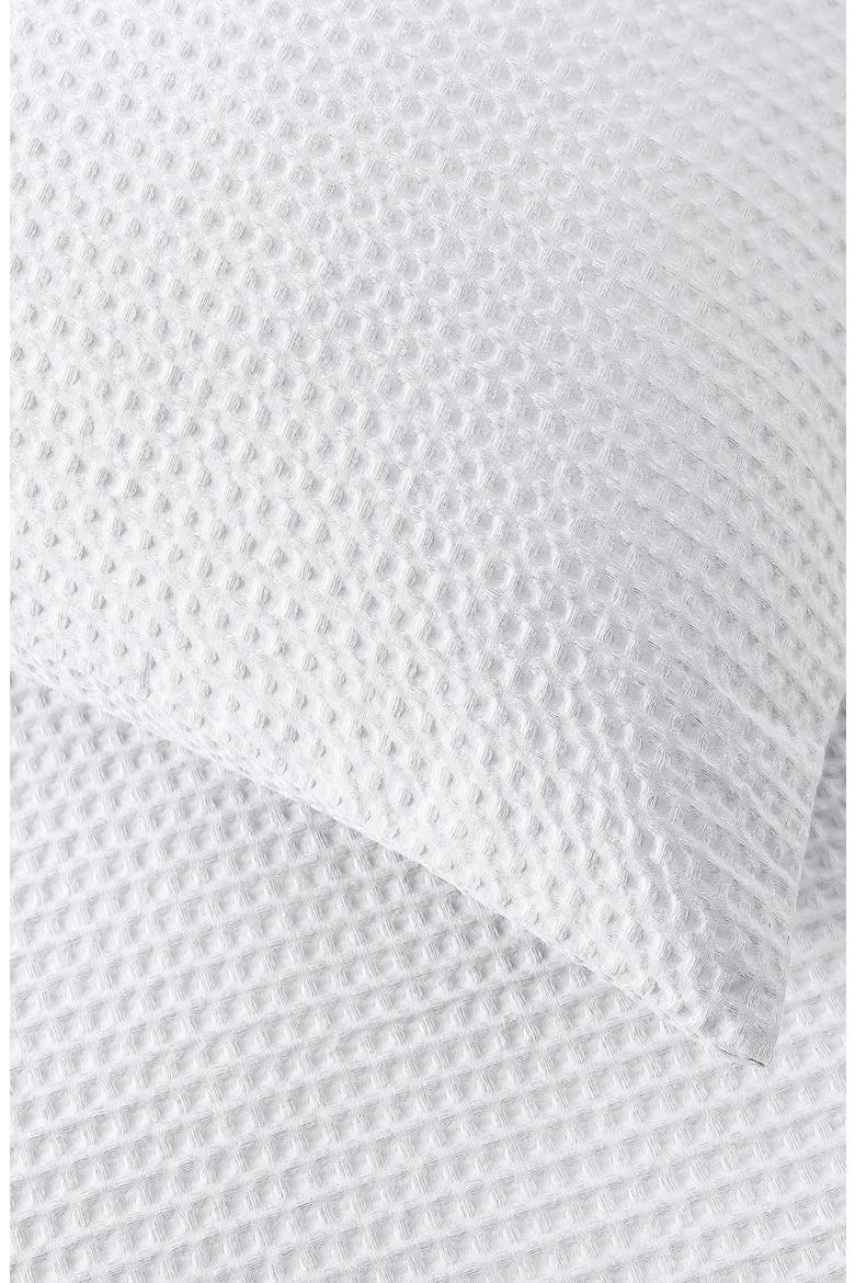 Waffle Piqué Comforter & Shams Set, Alternate, color, WHITE