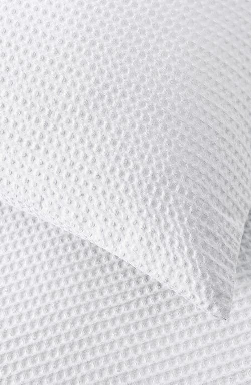 Vera Wang Waffle Pique Comforter & Shams Set In White