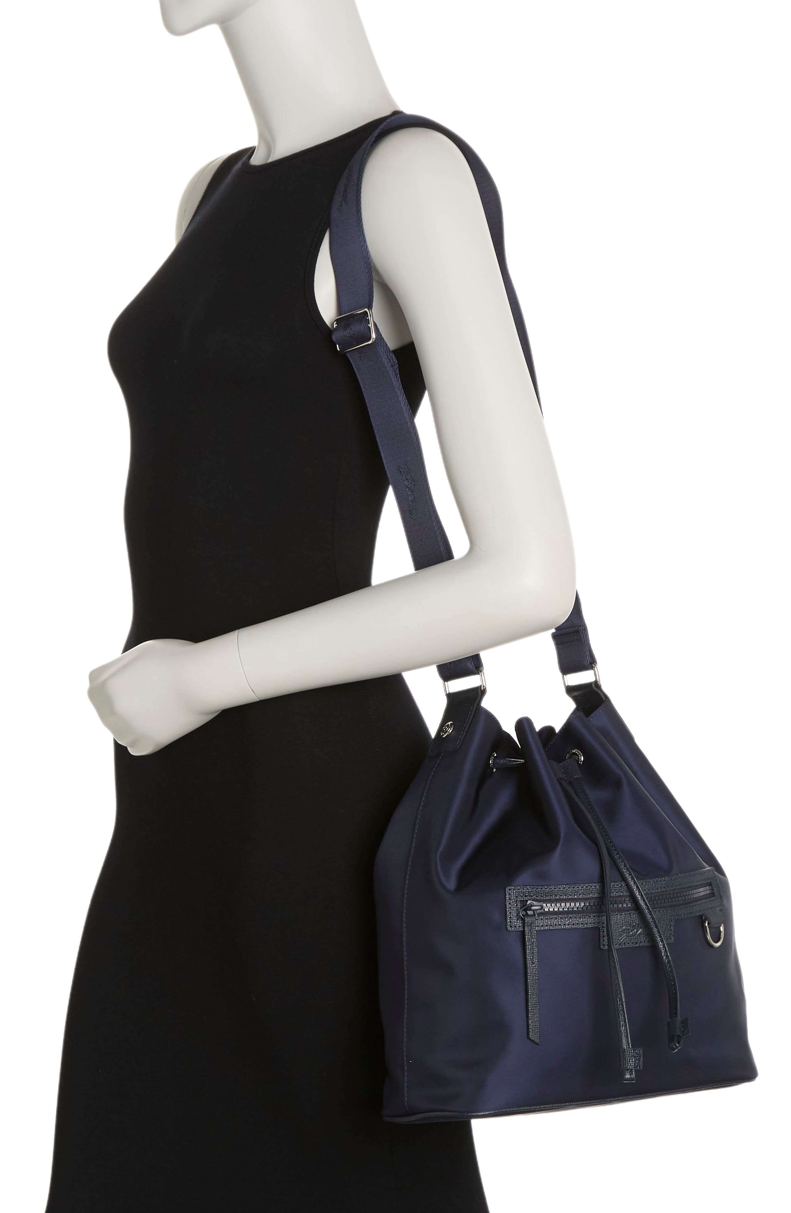 Longchamp Neoprene Bucket Bag, Alternate, color, 