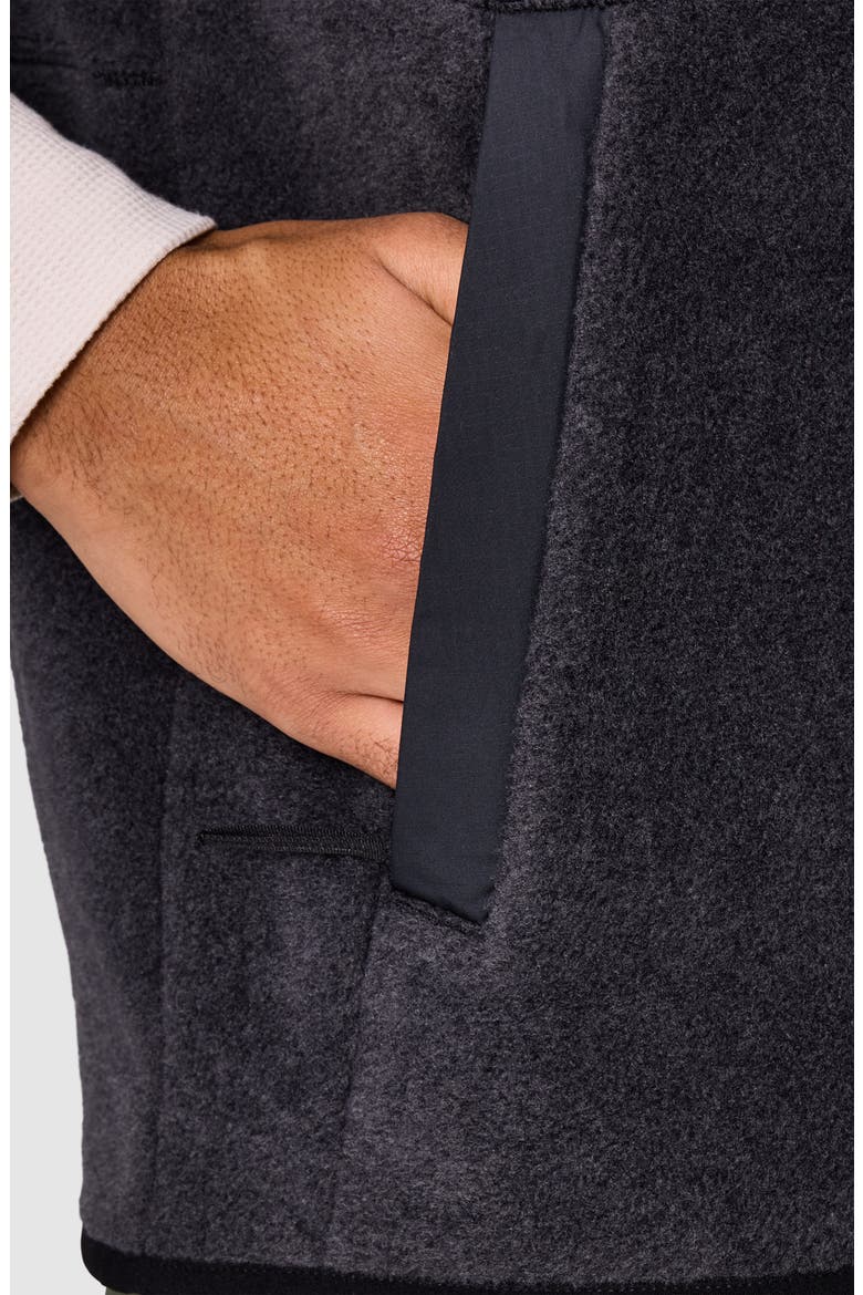 Deming Fleece Vest, Alternate, color, BLACK