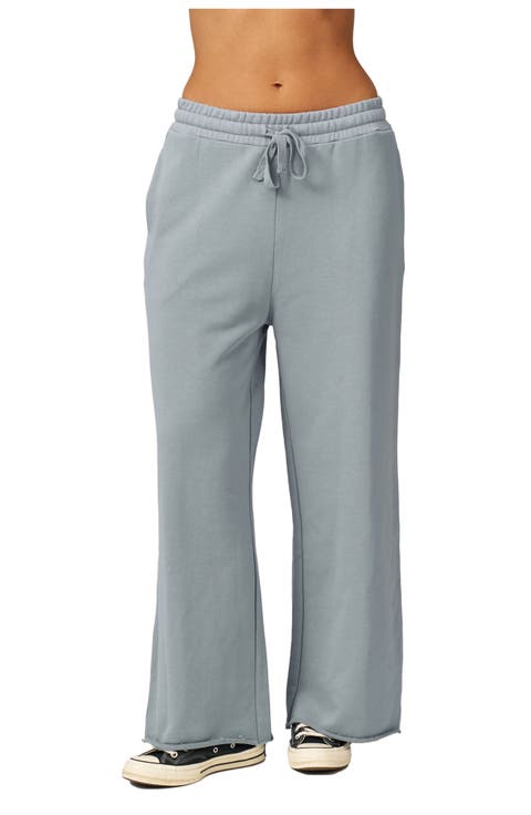 Cozy Coast Airport Wide Leg Sweatpants