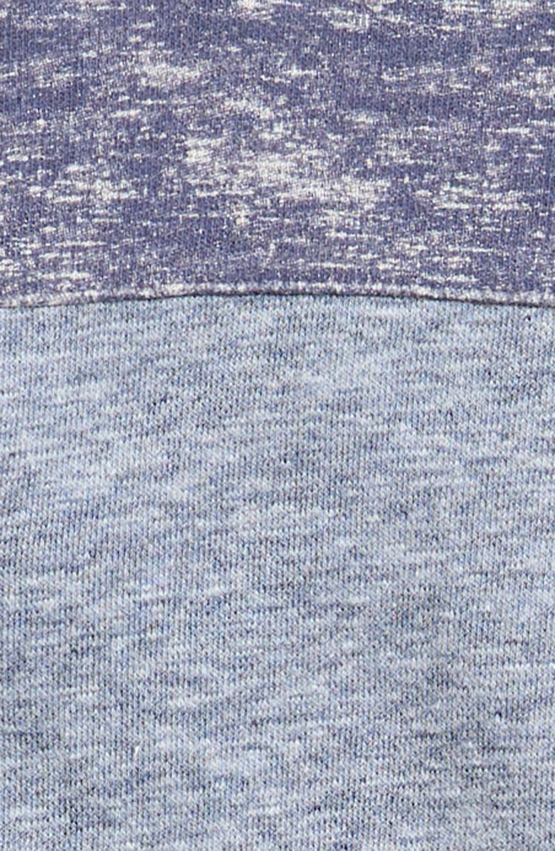 Splendid Blake Block Stripe Henley Sweatshirt & Sweatpants Set, Alternate, color, Heather Grey/ Navy