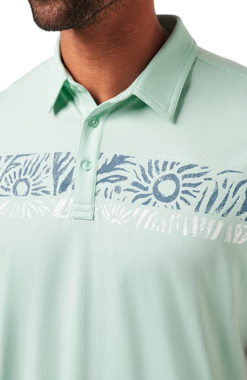 Travismathew Salt Rock Polo In Eggshell Blue