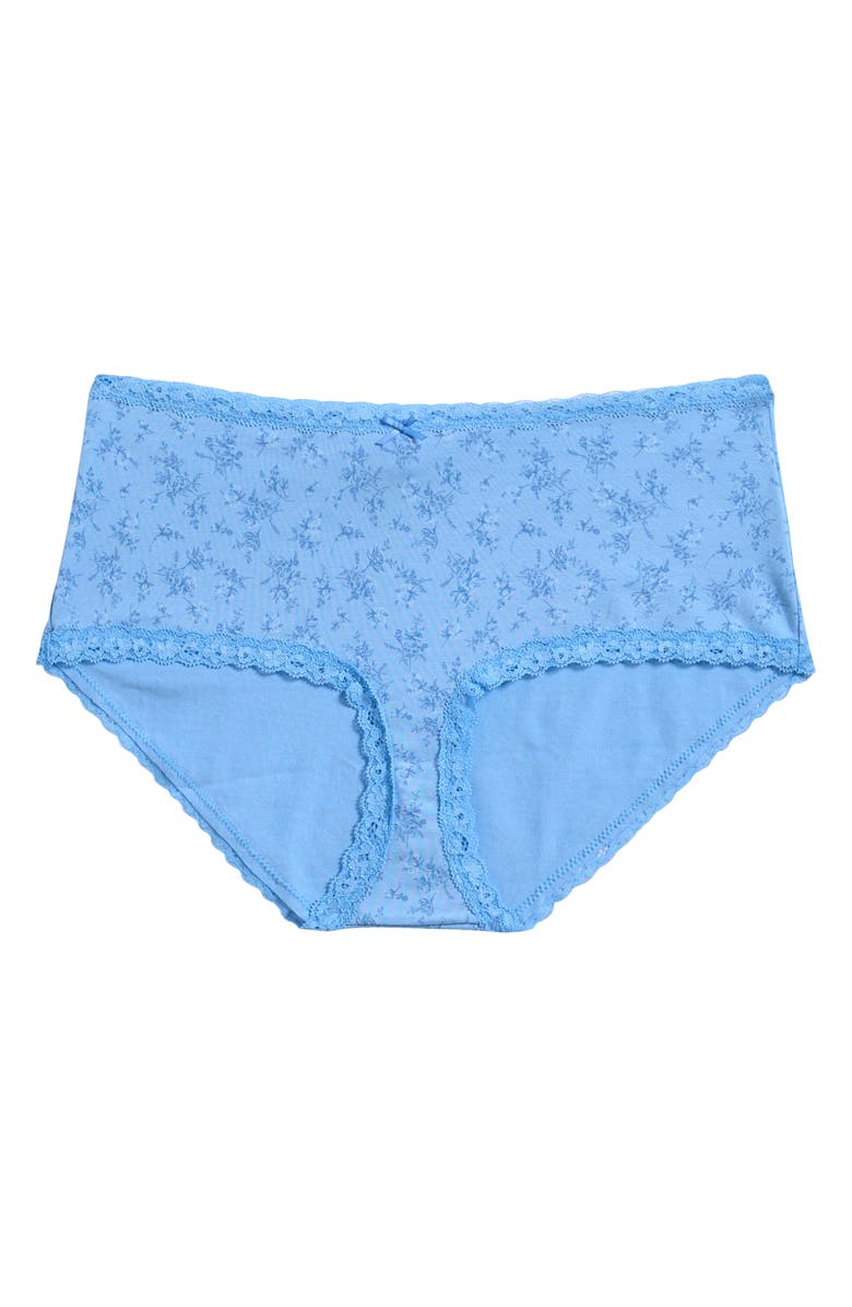 SKIMS Lace Trim Boyshorts, Main, color, Surf Dainty Floral