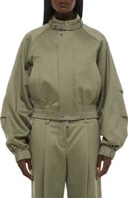 Helmut Lang Cotton Twill Bomber Jacket