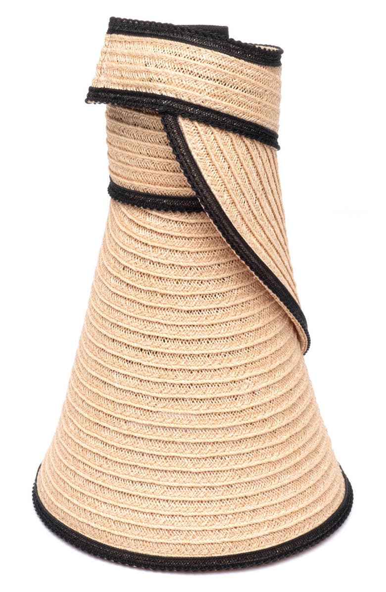 Eugenia Kim Trixie Packable Straw Visor, Alternate, color,