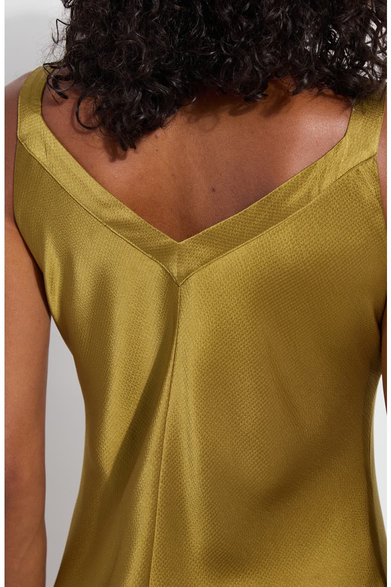 Gemma Satin Midi Slipdress, Alternate, color, MANZANILLA