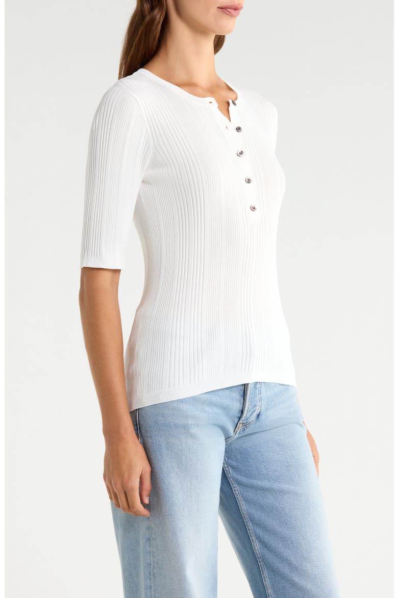 Air Of Ease Rib Top, Alternate, color, CHALK WHITE