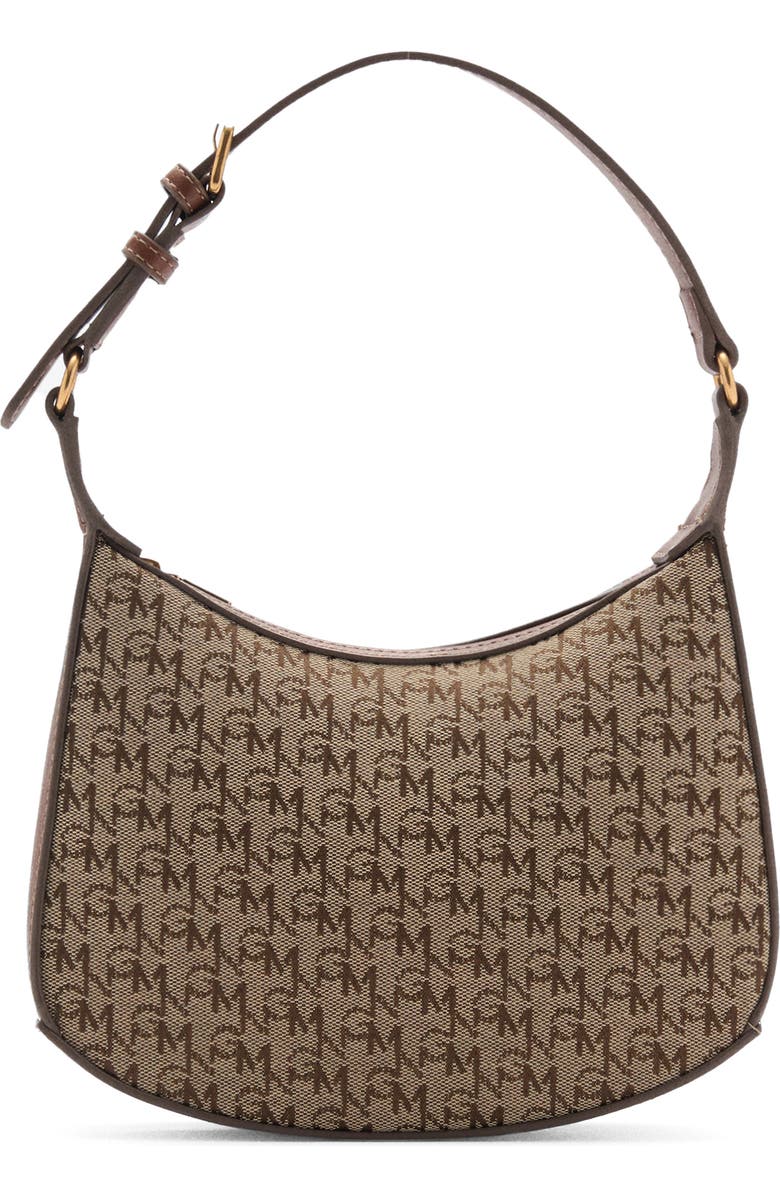 MANGO Logo Jacquard Shoulder Bag, Main, color,