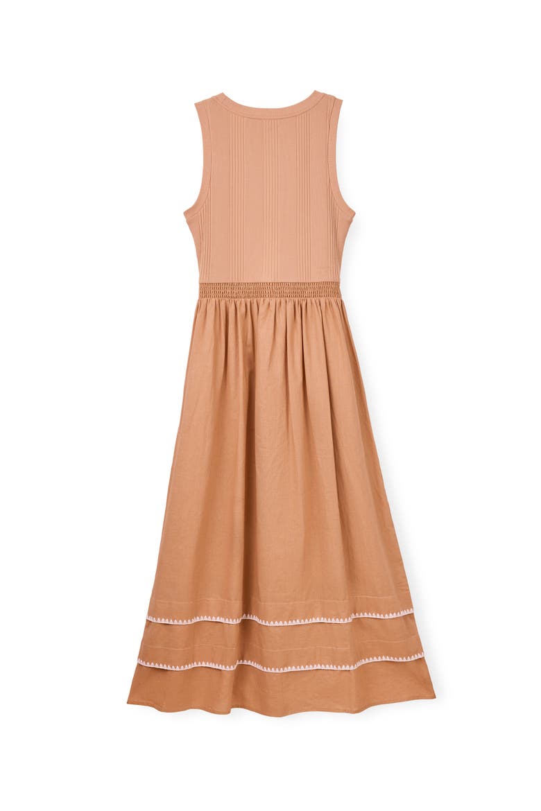 Isadora Midi Dress, Alternate, color, Coastal Tan