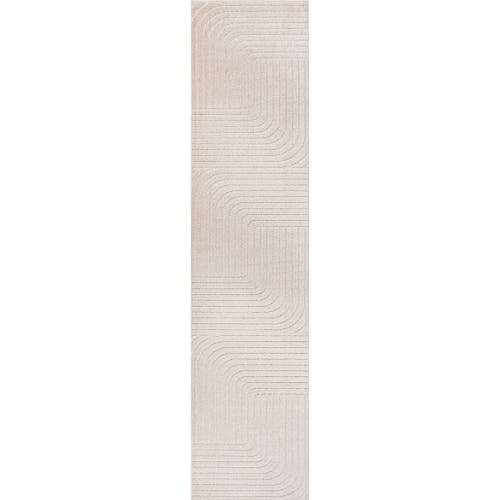 Jonathan Y Odense High-low Minimalist Angle Geometric Indoor/outdoor Area Rug In Ivory/cream