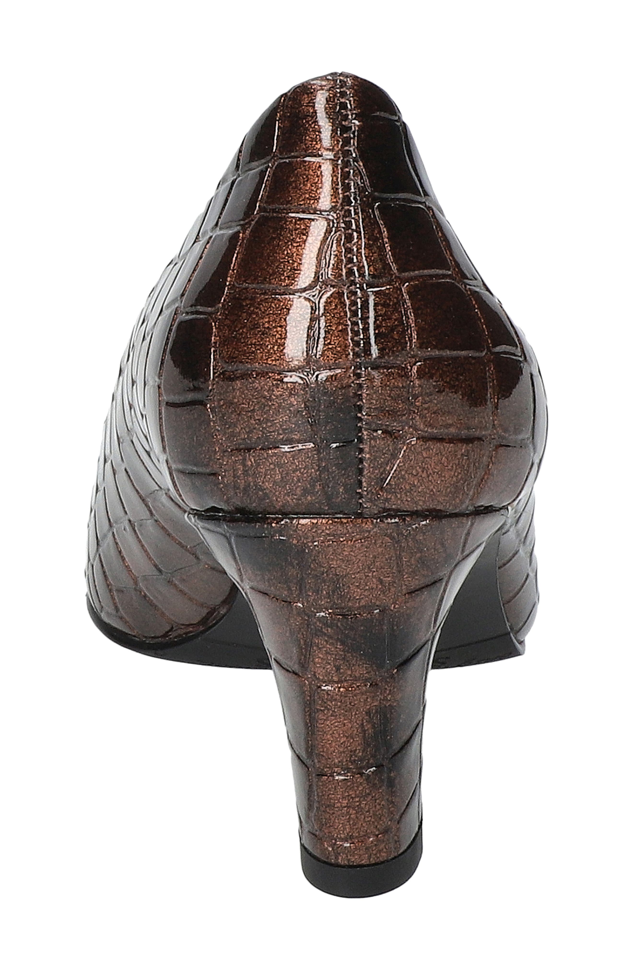 EASY STREET Poet Pump, Alternate, color, Bronze Patent Croco