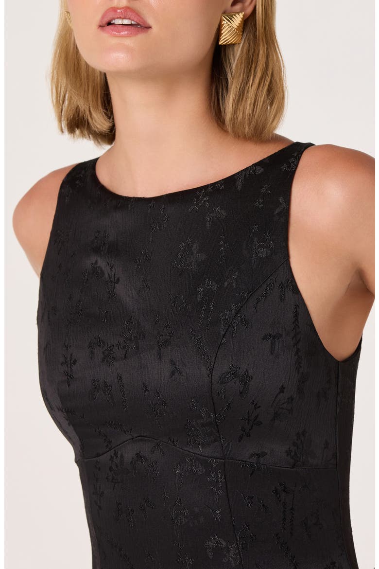 Drop Waist Bubble Minidress, Alternate, color, BLACK