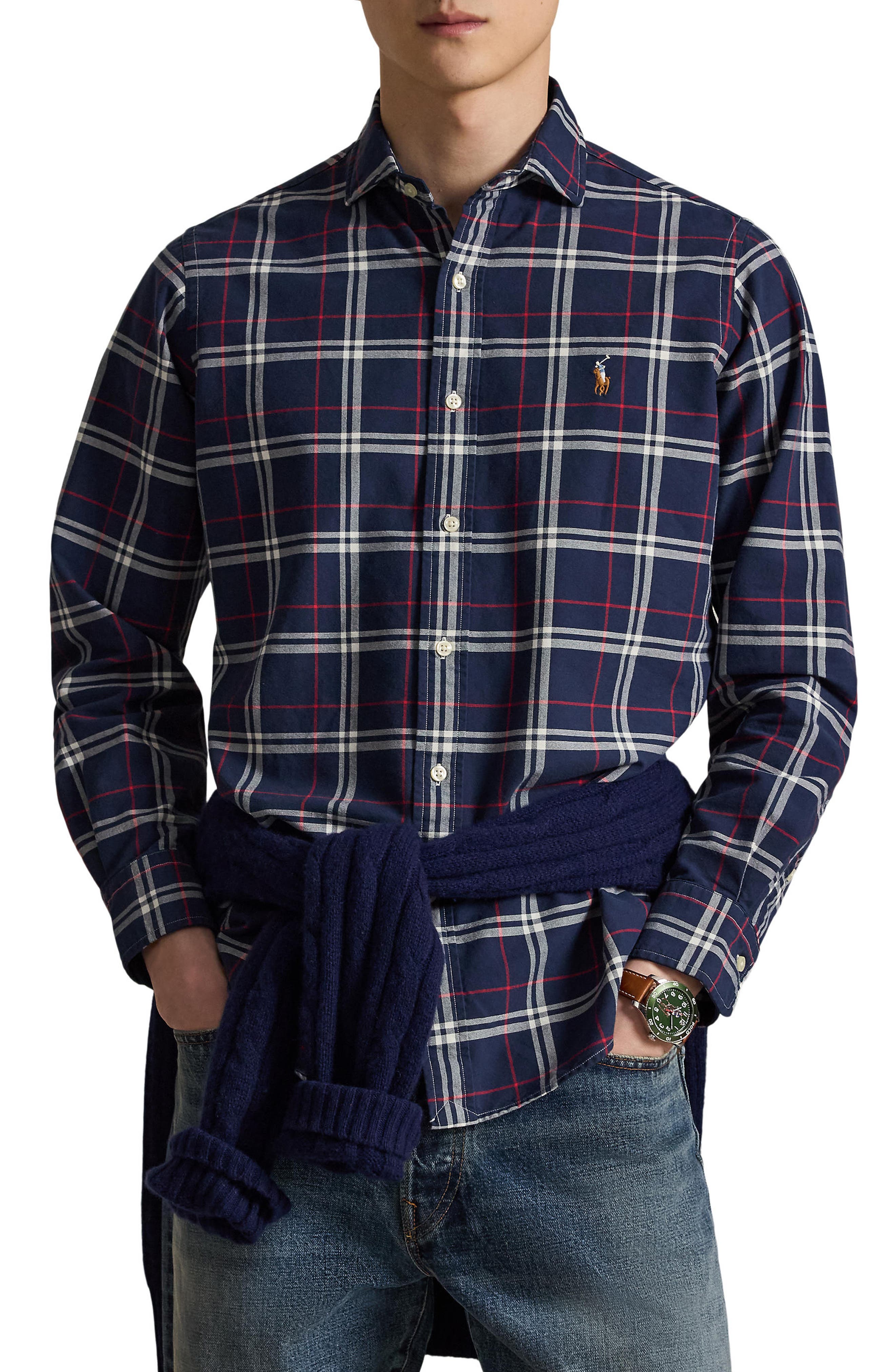 selected NAVY/ RED