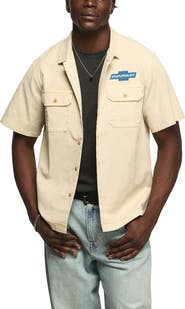 Lucky Brand Chevy Garage Graphic Button-Up Shirt