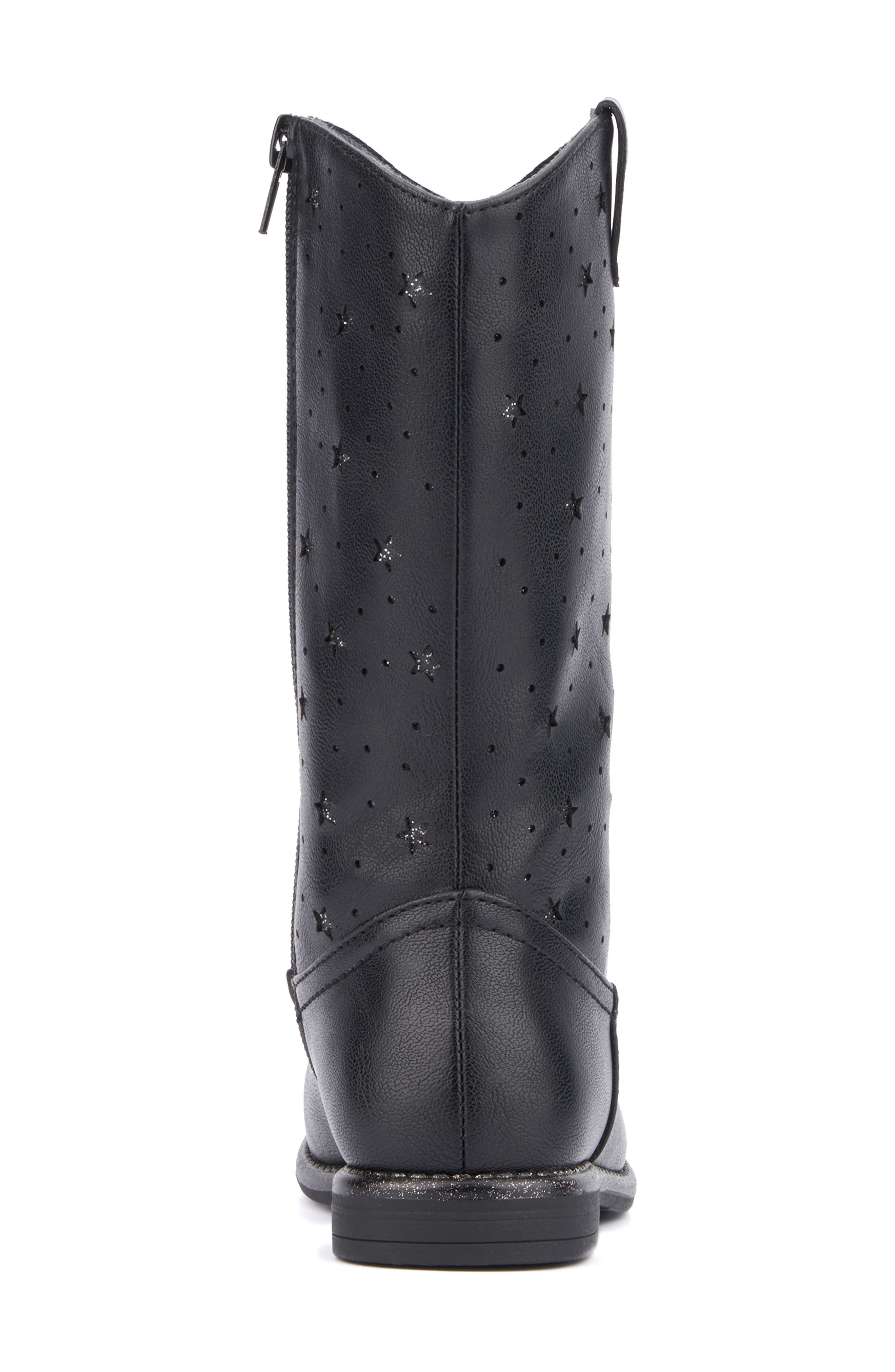 OLIVIA MILLER Kids' Chasing Stars Mid Calf Boot, Alternate, color, Black