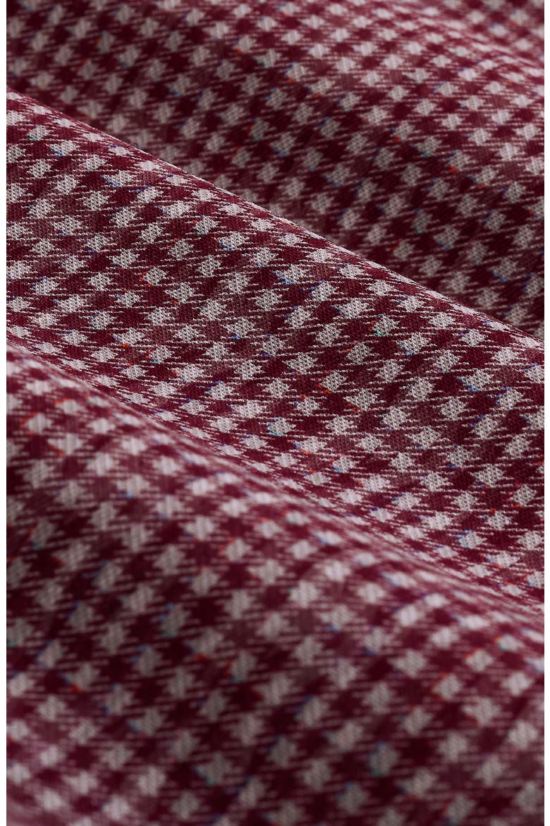 Devon OoohCotton® Grid Button-Up Shirt, Alternate, color, BURGUNDY