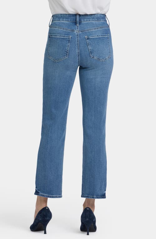 Nydj Marilyn High Waist Ankle Straight Leg Jeans In Blue