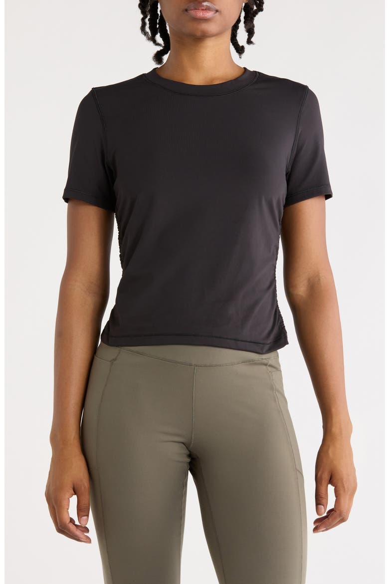 Modern Flex Activewear T-Shirt, Main, color, RICH BLACK
