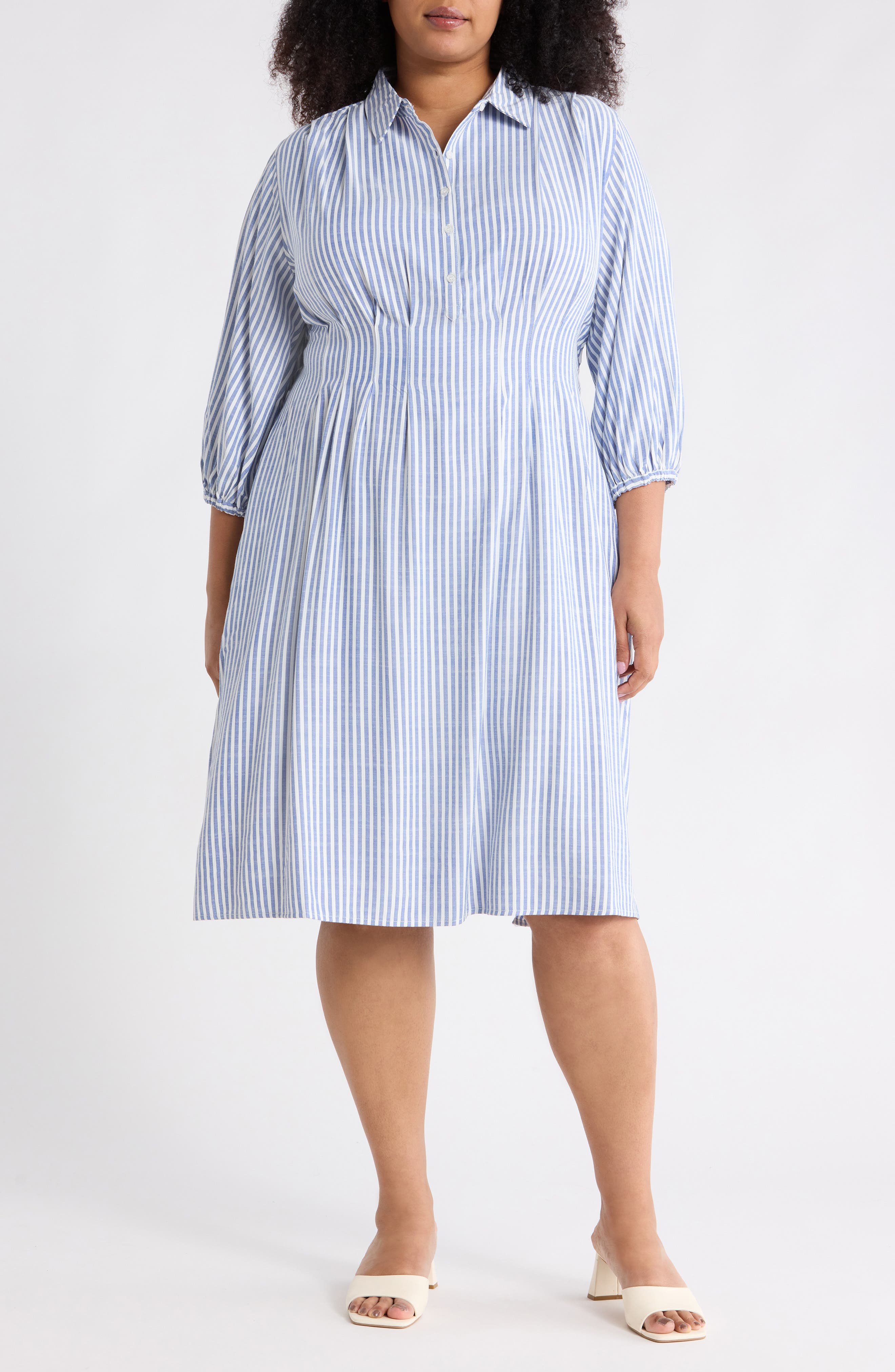 DENIM/ BLACK FRAMED STRIPE