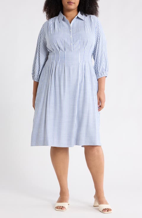 Tiered Shirtdress (Plus)